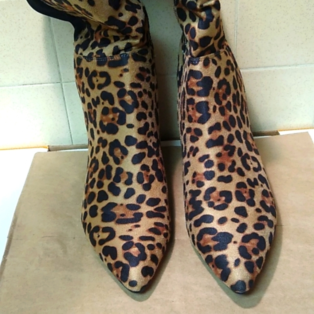 Glaze Boots Size 10 animal leopard print NWNT - Picture 7 of 8